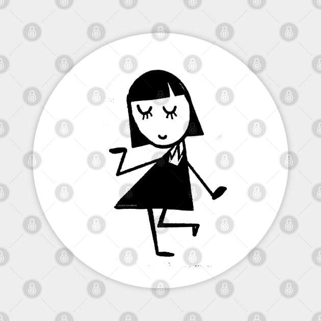 Dance Goth Girl! Dance! Magnet by callingtomorrow